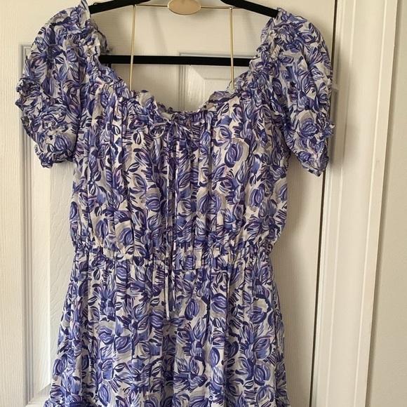 NWT Astr Viona Floral Off the Shoulders Tiered Maxi Size 1X - Picture 3 of 13
